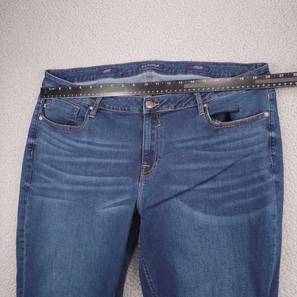 VIGOSS Jeans Size 20 Jagger Boot Cut Classic Fit Dark Wash Stretch Denim